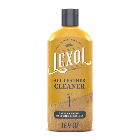 Lexol All Leather Cleaner 16.9 oz 每 Deep Cleaning formula for car interior, couches, furniture, shoes, boots, purses, jackets, gloves, saddles and motorcycle gear