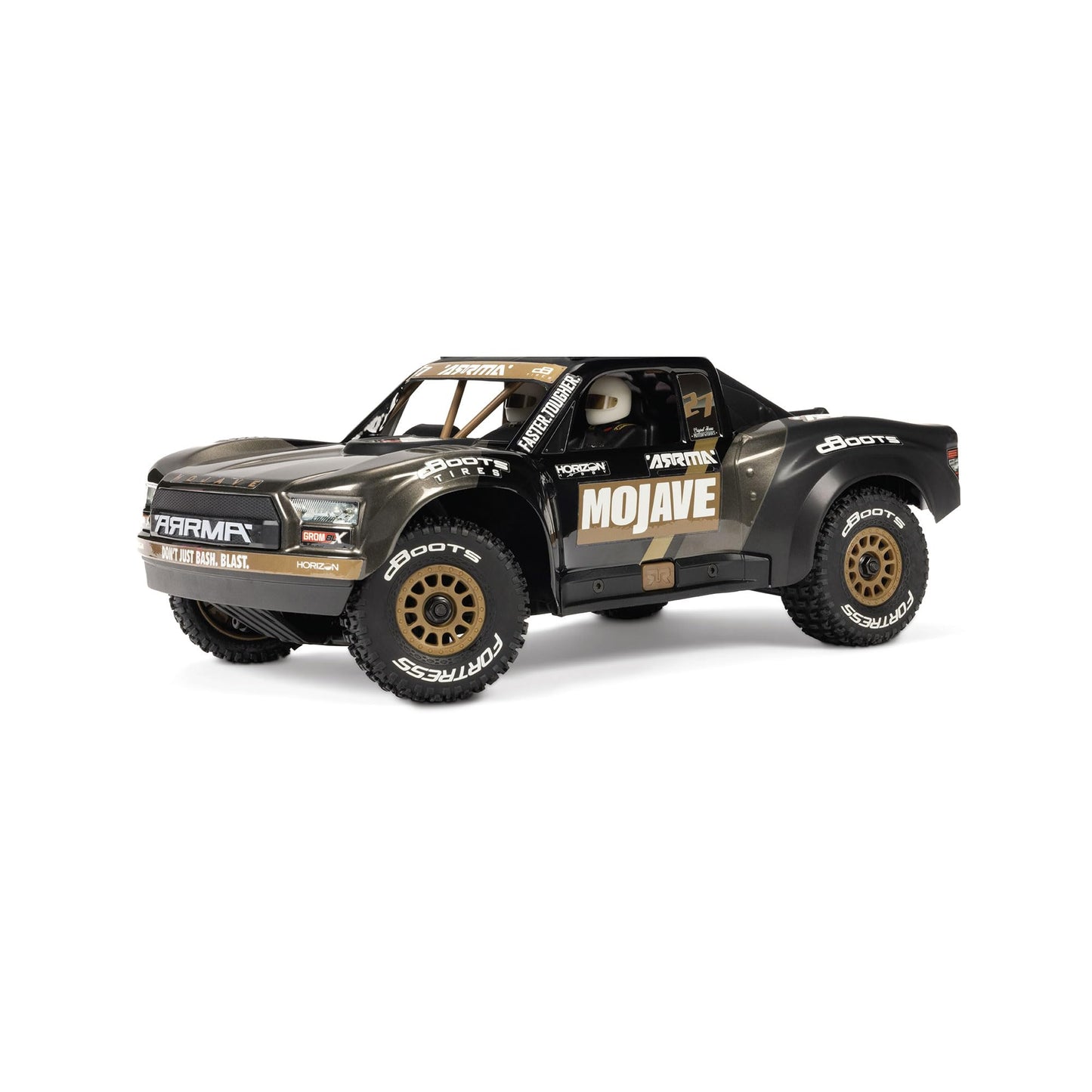 ARRMA RC Truck Mojave GROM 4X4 223S BLX BRUSHLESS Small Scale Desert Truck RTR (Battery and Charger Not Included) with DSC, Black, ARA2304T1