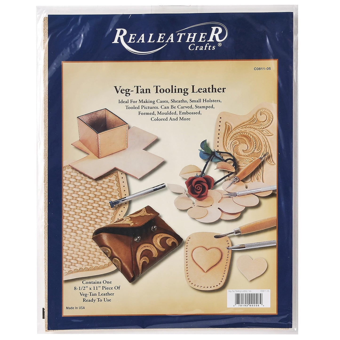 Realeather Snap Setter Tool Kit for Leathercrafting with Setter, Anvil, 24L Snaps
