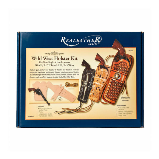Realeather Veg Tan Tooling Leather for Crafting, 8.5" x 11", Natural