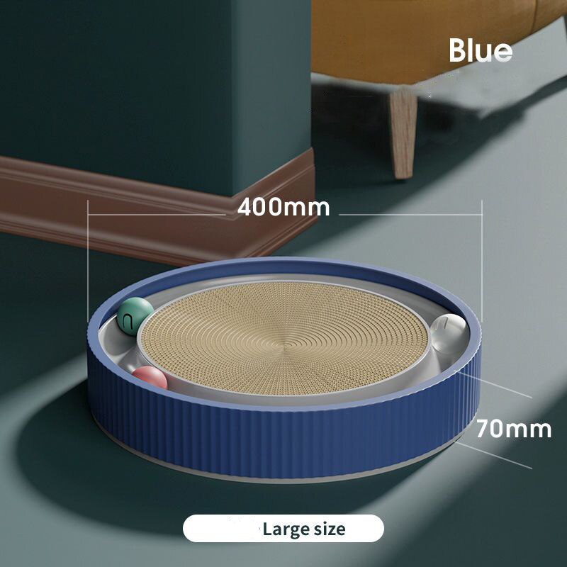 【MV427】Interactive Round Cat Scratching Board with Ball