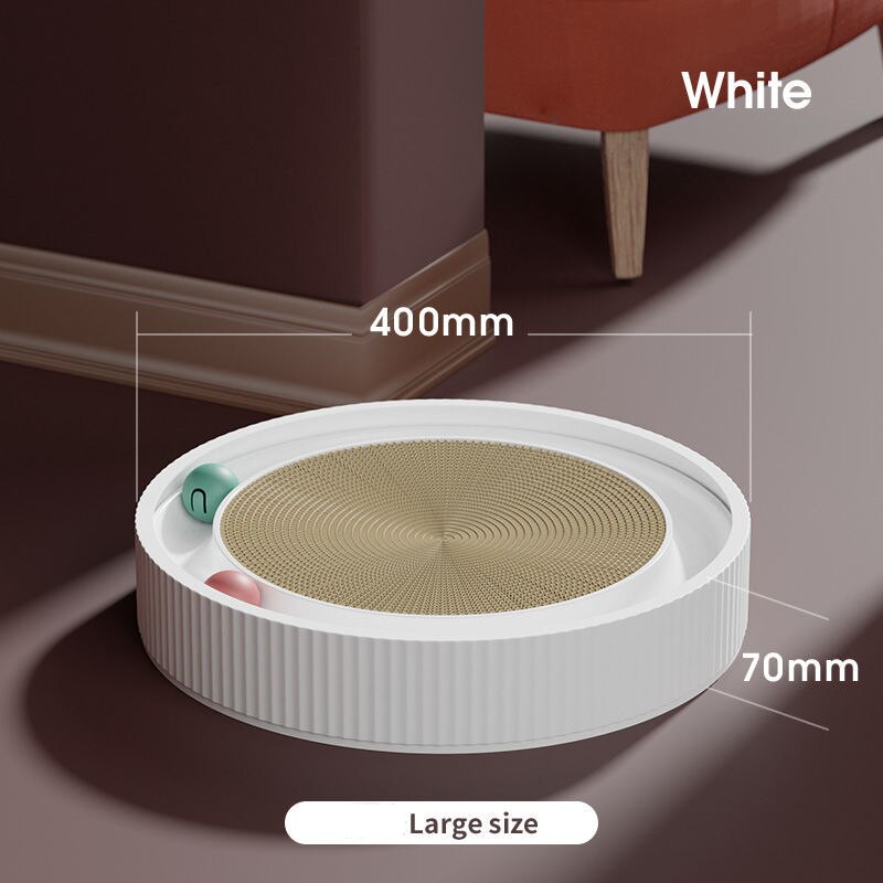 【MV427】Interactive Round Cat Scratching Board with Ball