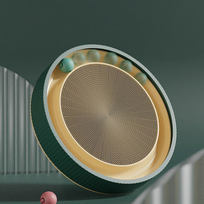 【MV427】Interactive Round Cat Scratching Board with Ball