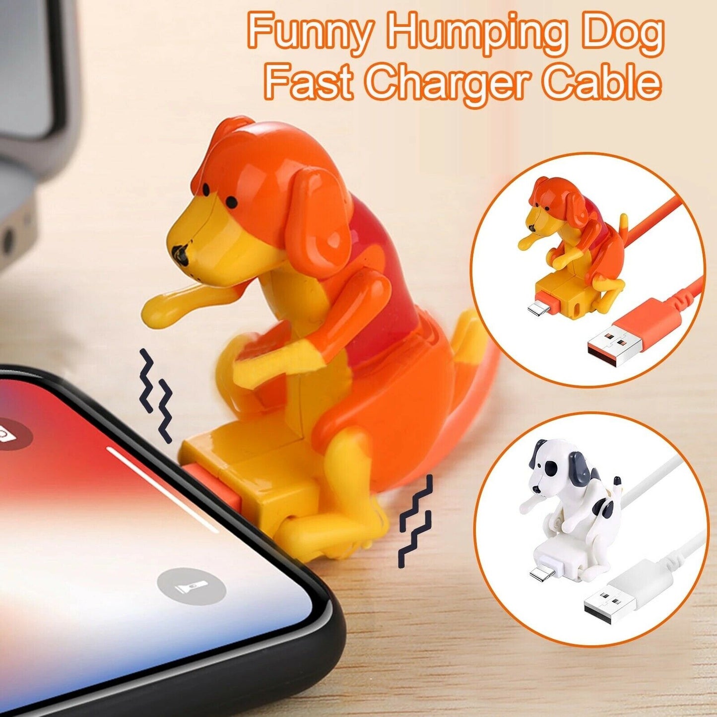 Rogue Dog Charging Cable Type-C Portable USB Kids Toy Gift Data Cable Toy Dog Smartphone Charger Charging Line Cute Micro USB