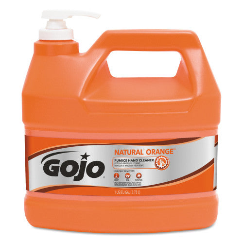 PY01 GOJO NATURAL ORANGE Pumice Hand Cleaner, Citrus, 1 gal Pump Bottle (095504EA)