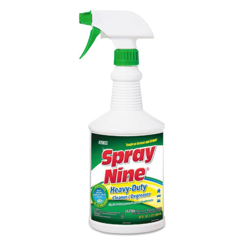 PY01 Spray Nine Heavy Duty Cleaner/Degreaser/Disinfectant, Citrus Scent, 32 oz Trigger Spray Bottle (26832)