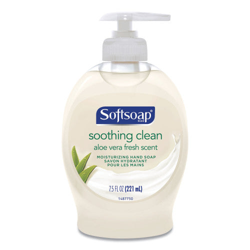 PY01 Softsoap Moisturizing Hand Soap, Aloe, 7.5 oz Bottle, 6/Carton (45634)