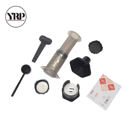 YRP YuroPress Portable Coffee Maker Espresso French Press barista tools Coffee Pot Air Press Drip Coffee Machine Filters Paper