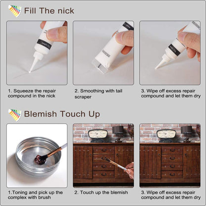 【LM647】Wood Filler Floor Repair Kit