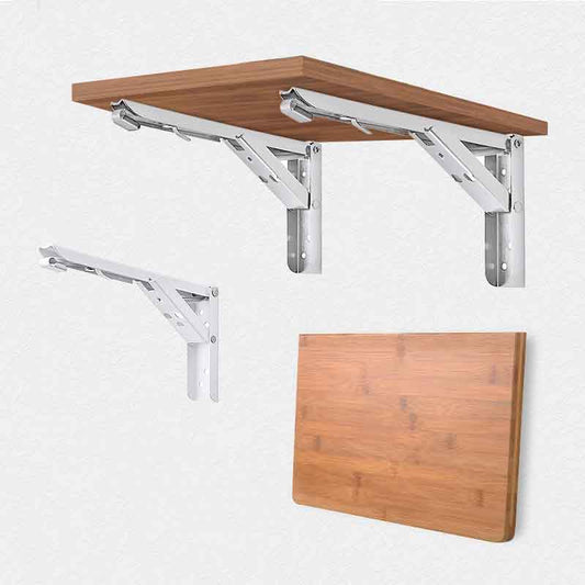 2PCS Triangle Folding Angle Bracket（Bearing Weight about 60KG）