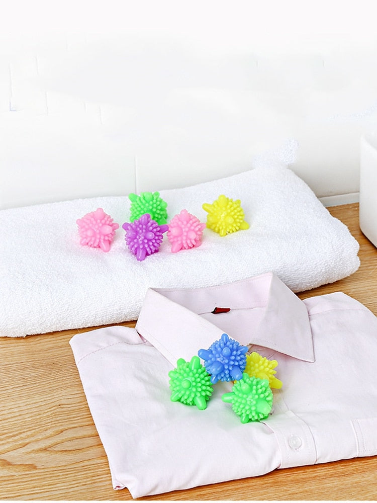 10PCS/5PCS Reusable Laundry balls for washing Machine （Random color）
