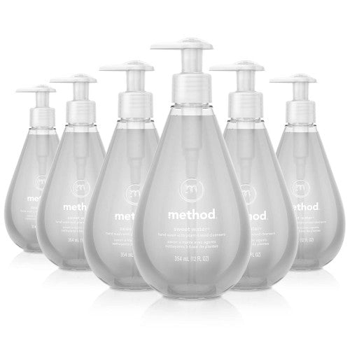 PY01 Method Gel Hand Wash, Sweet Water, 12 oz Pump Bottle, 6/Carton (00034CT)