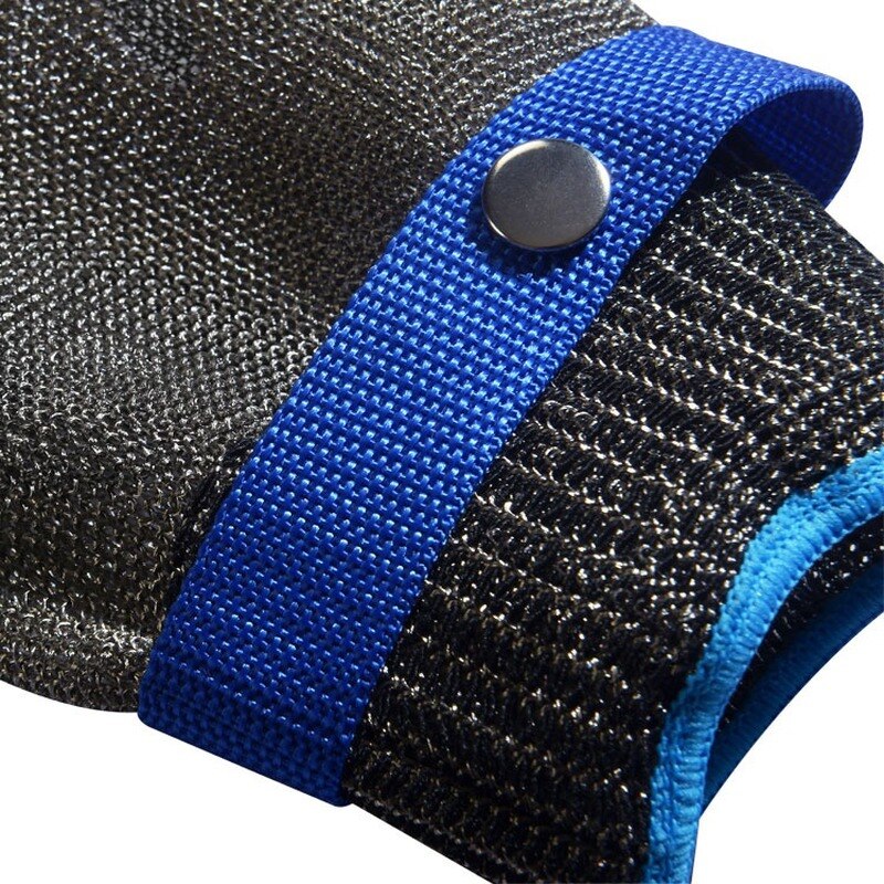 New 1PC Stainless Steel Grade 5 Steel Wire PE Steel Ring Iron Gloves Wearing Left Right Mountain Outdoor Acessories