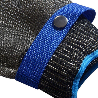New 1PC Stainless Steel Grade 5 Steel Wire PE Steel Ring Iron Gloves Wearing Left Right Mountain Outdoor Acessories