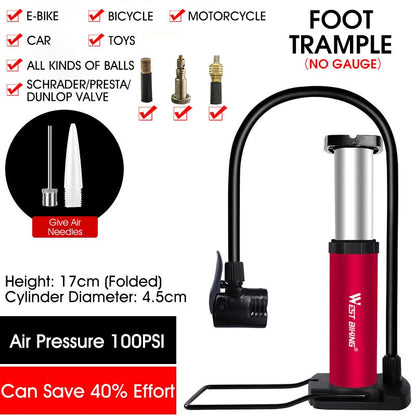 【MA369】Portable High Pressure Foot Air Pump Tire Inflator