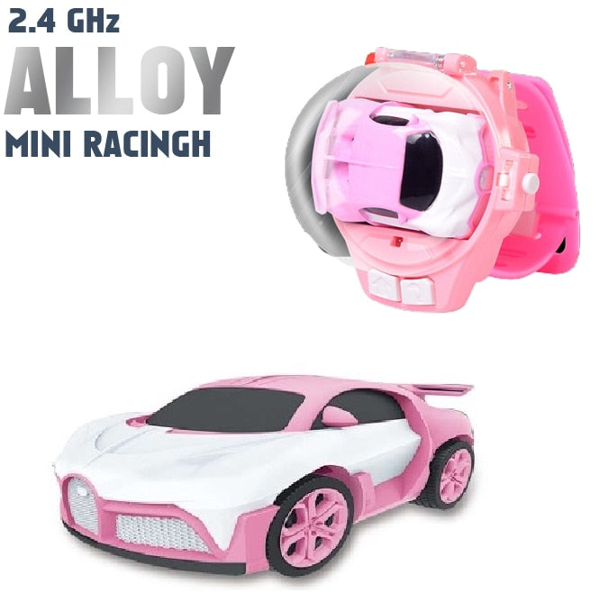 2.4G Mini Watch Control Car Cute RC Car Accompany With Your Kids Gift for Boys Kids on Birthday Christmas Watch RC Car Toy