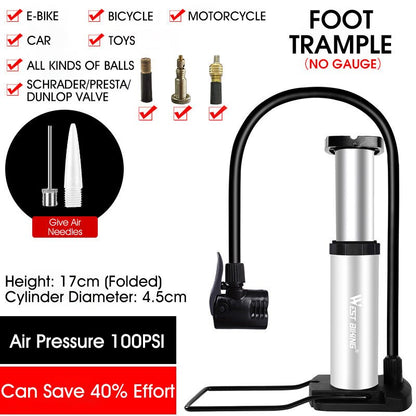 【MA369】Portable High Pressure Foot Air Pump Tire Inflator