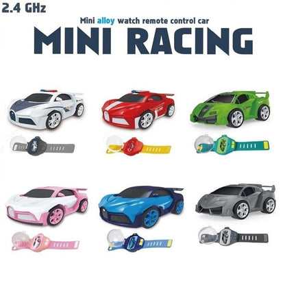 2.4G Mini Watch Control Car Cute RC Car Accompany With Your Kids Gift for Boys Kids on Birthday Christmas Watch RC Car Toy