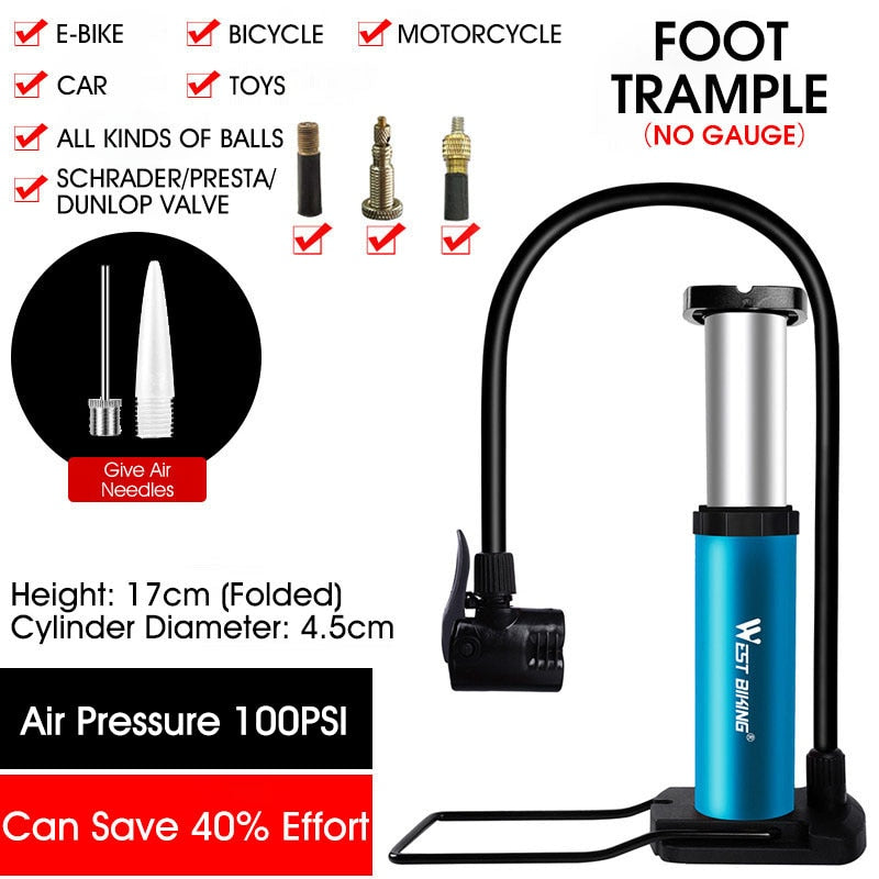 【MA369】Portable High Pressure Foot Air Pump Tire Inflator