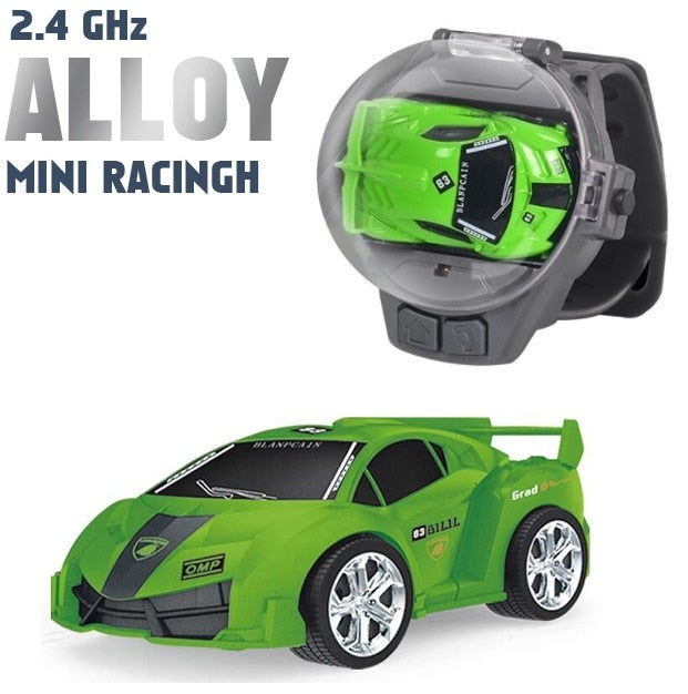 2.4G Mini Watch Control Car Cute RC Car Accompany With Your Kids Gift for Boys Kids on Birthday Christmas Watch RC Car Toy