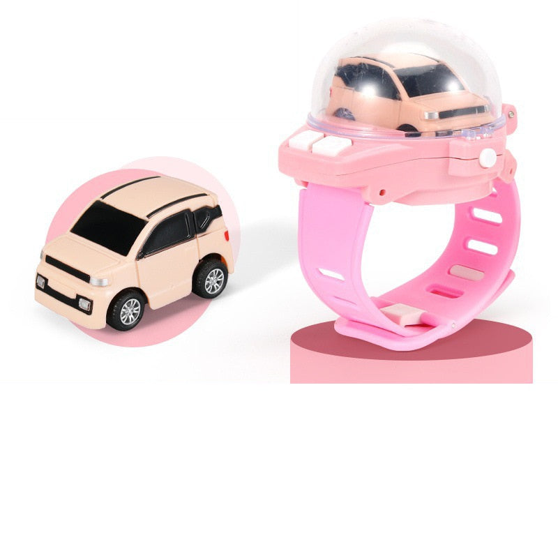2.4G Mini Watch Control Car Cute RC Car Accompany With Your Kids Gift for Boys Kids on Birthday Christmas Watch RC Car Toy