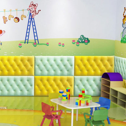 【MA341】3pcs 3D Wall Stickers Self-adhesive Foam Thicken Wallpaper