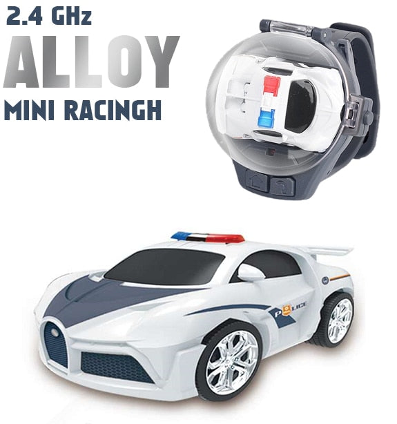 2.4G Mini Watch Control Car Cute RC Car Accompany With Your Kids Gift for Boys Kids on Birthday Christmas Watch RC Car Toy