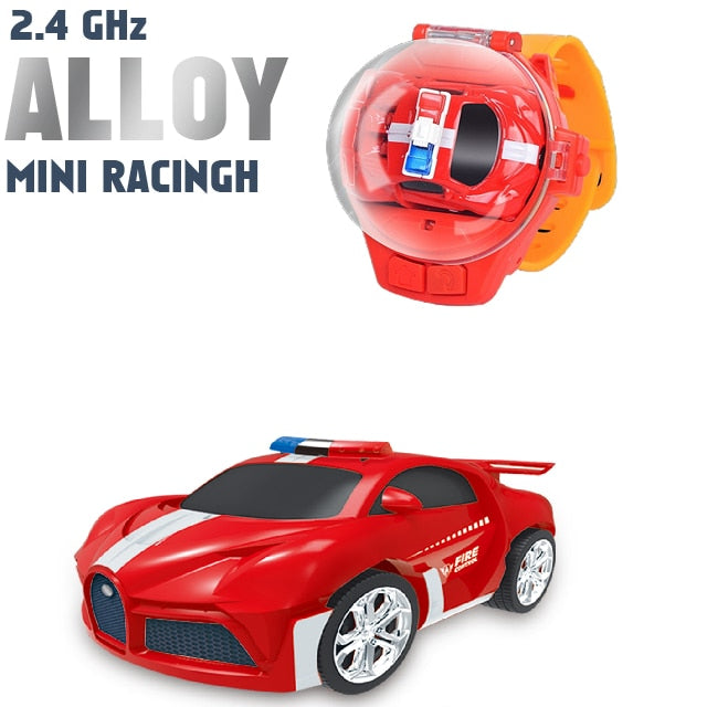 2.4G Mini Watch Control Car Cute RC Car Accompany With Your Kids Gift for Boys Kids on Birthday Christmas Watch RC Car Toy