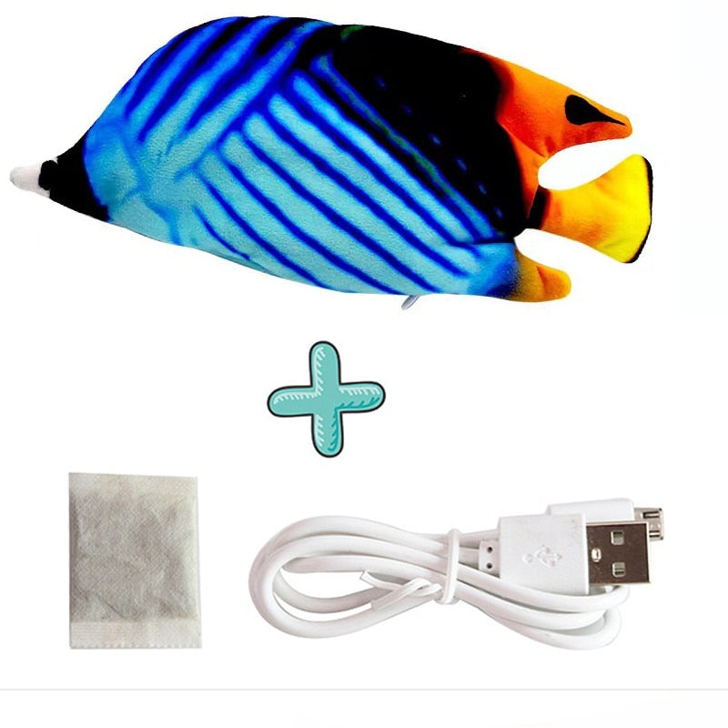【MV343】Cat USB Charger Toy Fish Interactive Electric floppy Fish Cat toy