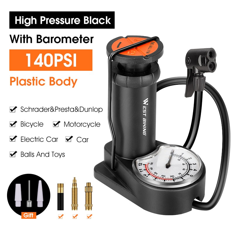 【MA369】Portable High Pressure Foot Air Pump Tire Inflator