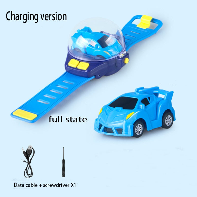 2.4G Mini Watch Control Car Cute RC Car Accompany With Your Kids Gift for Boys Kids on Birthday Christmas Watch RC Car Toy
