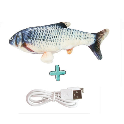 【MV343】Cat USB Charger Toy Fish Interactive Electric floppy Fish Cat toy