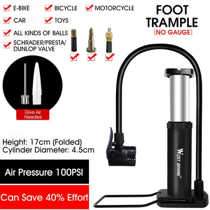 【MA369】Portable High Pressure Foot Air Pump Tire Inflator