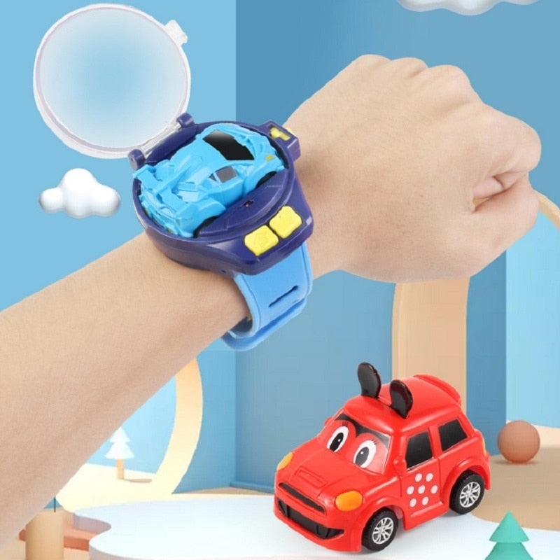 2.4G Mini Watch Control Car Cute RC Car Accompany With Your Kids Gift for Boys Kids on Birthday Christmas Watch RC Car Toy