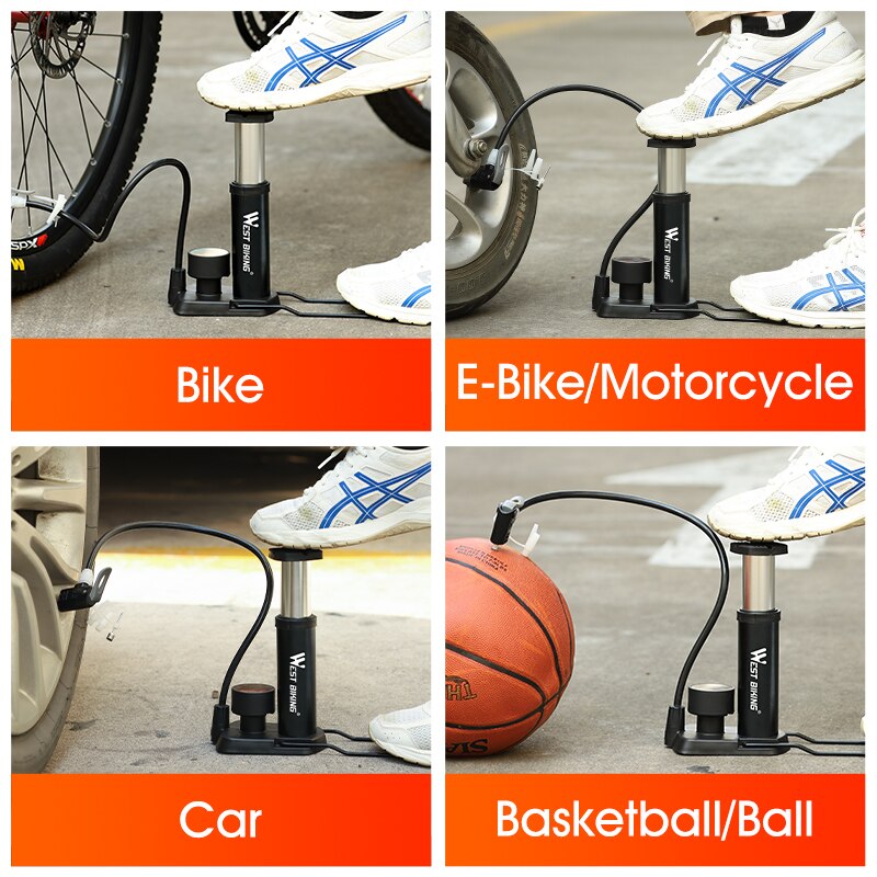 【MA369】Portable High Pressure Foot Air Pump Tire Inflator