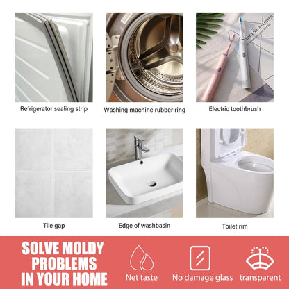 【NDO122】Wall Mold Mildew Remover Cleaner Caulk Gel Pool Tile Gap Spot Mold Remover Washing Machine Bathroom Mildew Gel D Cleaning Hacks