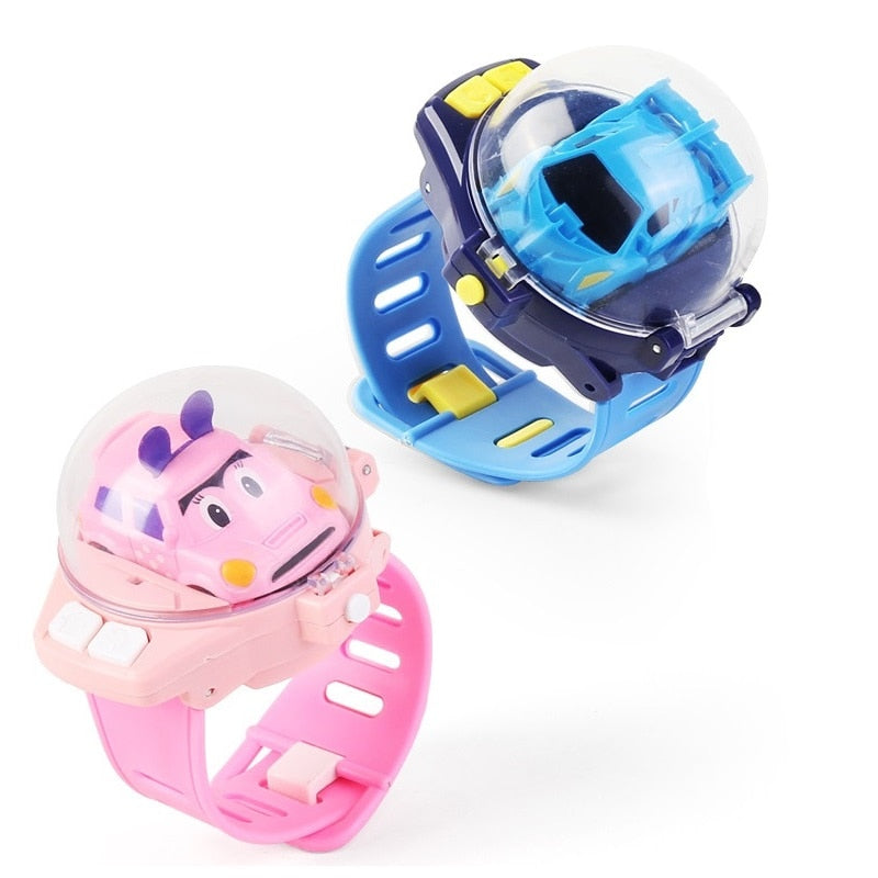 2.4G Mini Watch Control Car Cute RC Car Accompany With Your Kids Gift for Boys Kids on Birthday Christmas Watch RC Car Toy