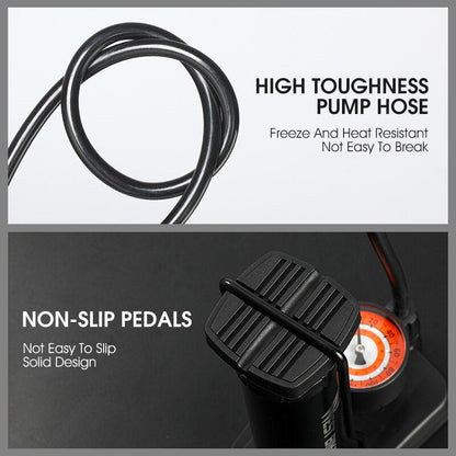 【MA369】Portable High Pressure Foot Air Pump Tire Inflator