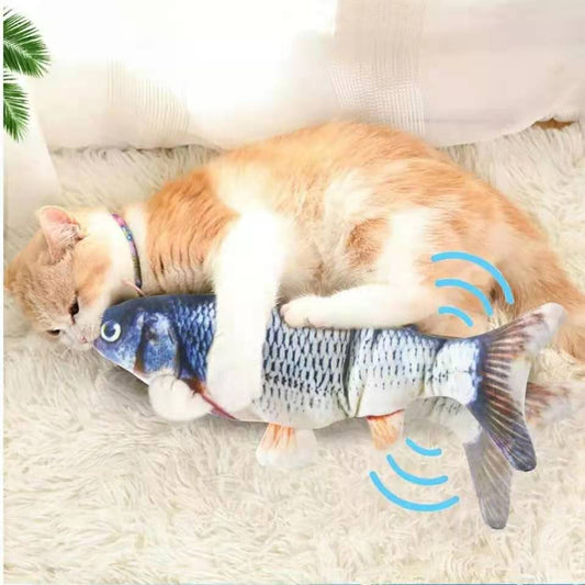 【MV343】Cat USB Charger Toy Fish Interactive Electric floppy Fish Cat toy
