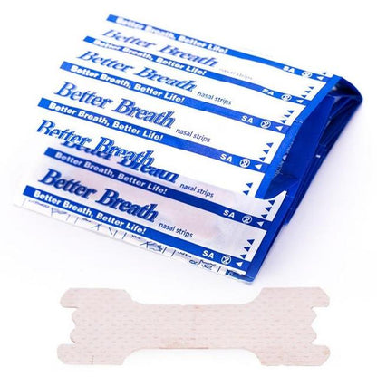 JUL-100/300/500pcs Breath Nasal Strips Anti Snoring Stickers Nose Ventilation Sticker Pads Stop Snoring Relieve Stress Health Care