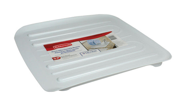 PY01 Storage Racks Rubbermaid 15.3 in. L X 14.3 in. W X 1.3 in. H White Plastic Dish Drainer