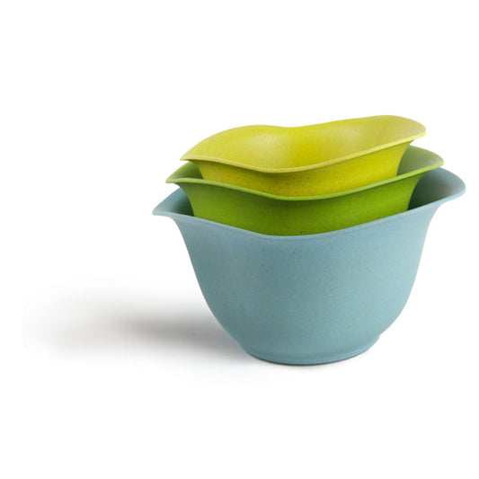 PY01 Storage Boxes Architec EcoSmart Assorted Colors Bamboo/Plastic BPA Free Mixing Bowl Set 4 qt.