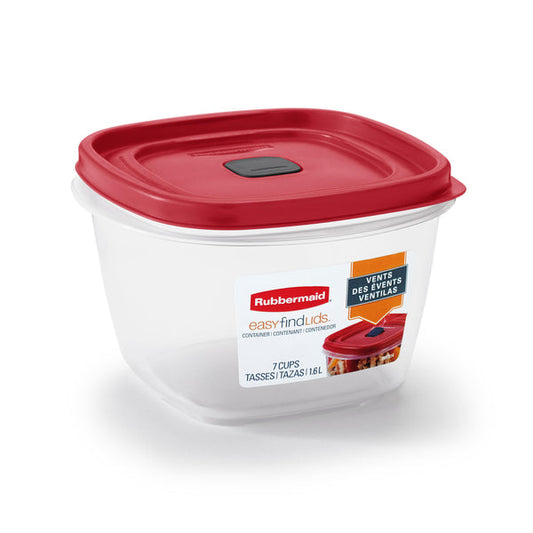 PY01 Storage Boxes Rubbermaid 7 cups Clear Food Storage Container 1 pk