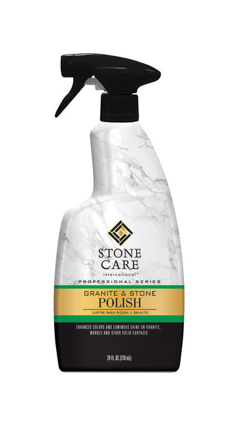 PY01 Stone Care No Scent Granite and Stone Polish 24 oz. Liquid (Pack of 6)