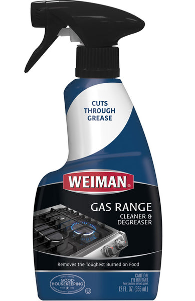 PY01 Weiman Citrus Scent Gas Range Cleaner 12 oz Spray (Pack of 6)