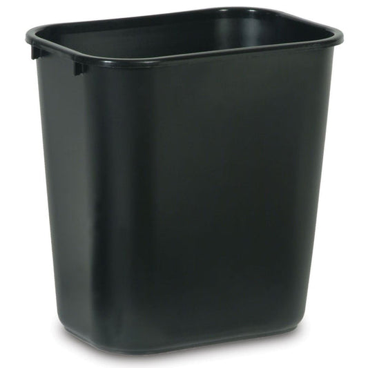 PY01 Trash Bags Rubbermaid 7 gal Black Plastic Open Top Wastebasket