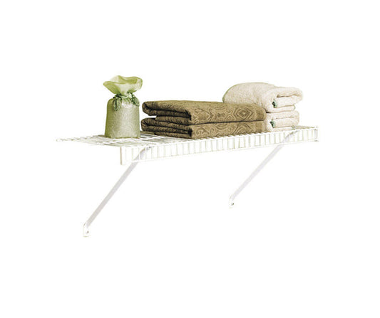 PY01 Storage Racks Rubbermaid 26 in. H X 12 in. W X 36 in. L Steel Linen Shelf Kit