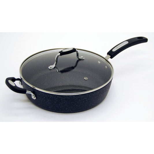 PY01 Pans&Woks Starfrit The Rock Aluminum Fry Pan 11 in. Black