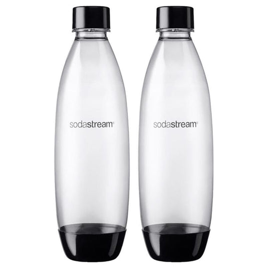 PY01 Storage Bottles And Jars SodaStream Black 1 L Carbonator Bottle 2 pk