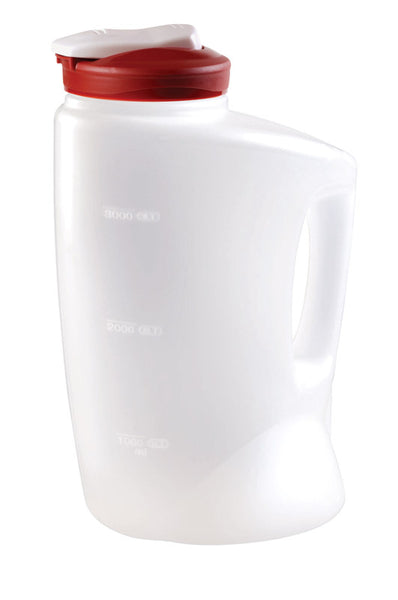 PY01 Storage Bottles And Jars Rubbermaid 1 gal. Plastic Round Clear Mixing Bottle